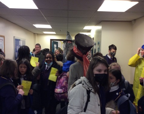 Students guess literary characters on World Book Day