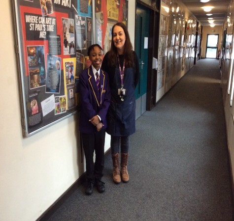 Student with Mrs Reeve