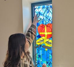 Students Create Stained Glass Windows