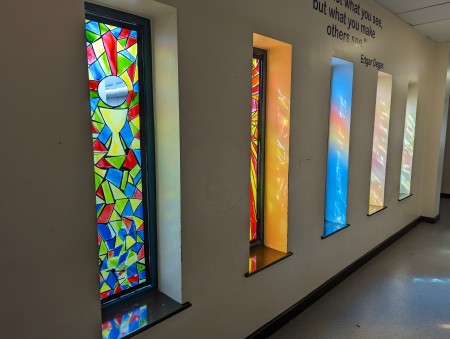 Stained glass panels