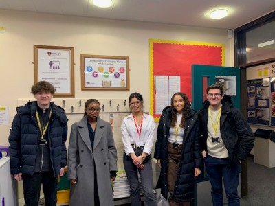 Joanna with Year 12 students